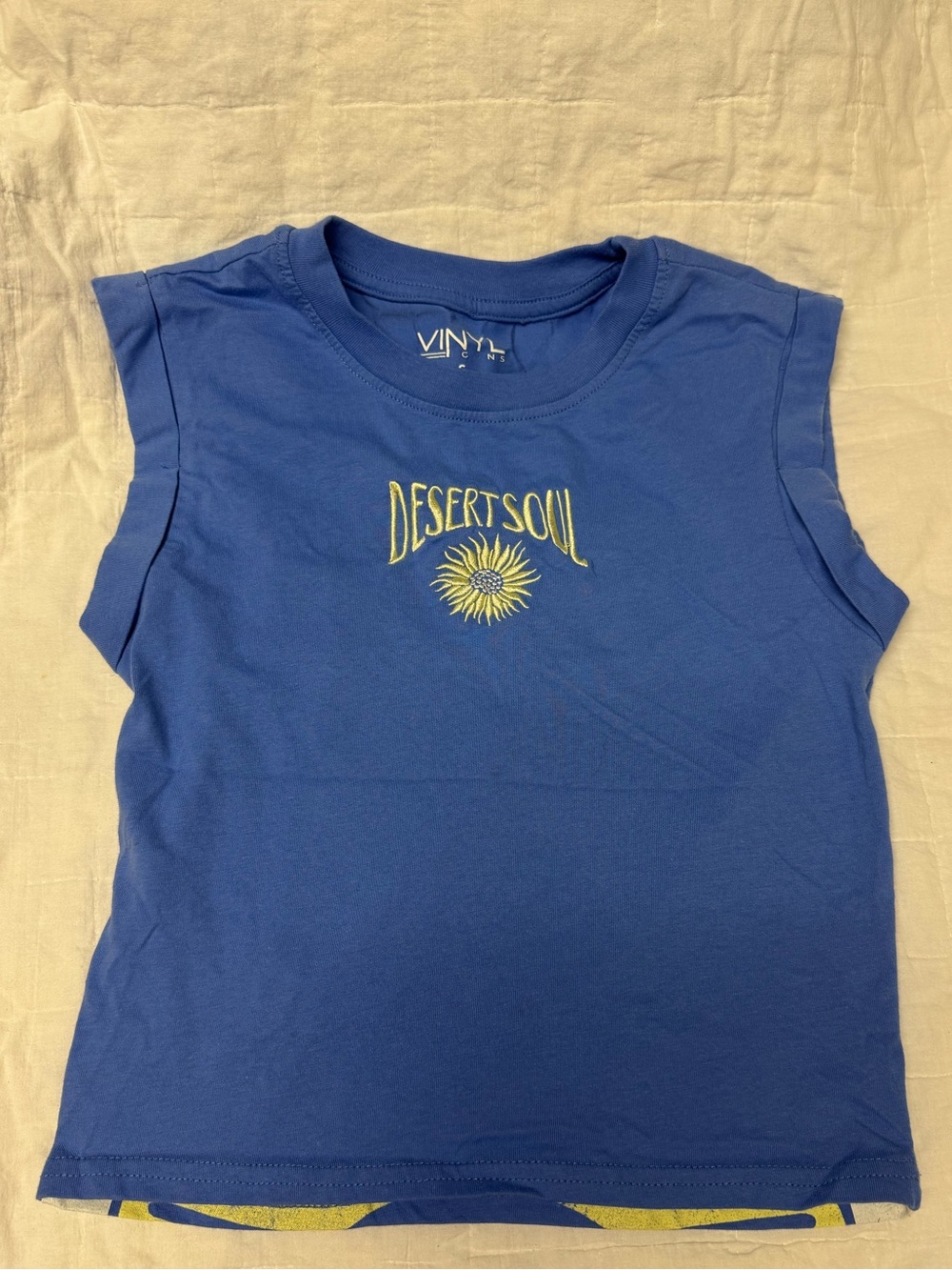 Vinyl icons cropped tank size S